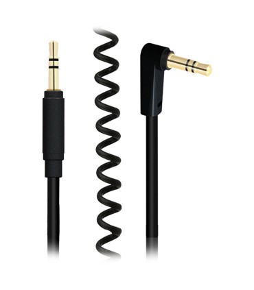 کابل 1 به 1 صدا استریو 3.5 میلی متر 90 درجه (AUX) فنری کی نت K-AC855