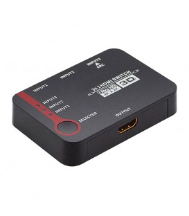 سوئیچ 3 پورت HDMI با قابلیت 3D و رزولوشن 4Kx2K با ریموت کنترل لایمستون LS-HS0301