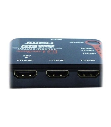 سوئیچ 3 پورت HDMI با قابلیت 3D و رزولوشن 4Kx2K با ریموت کنترل لایمستون LS-HS0301