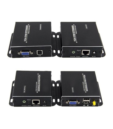 افزایش طول VGA بر روی کابل شبکه تا 300 متر با قابلیت KVM لایمستون LS-VKE300