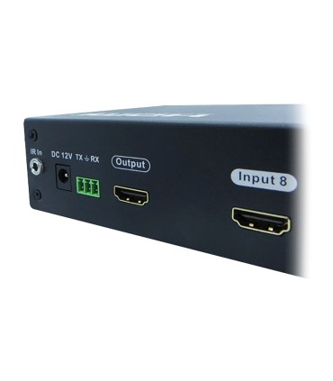 سوئیچ 8 پورت HDMI با قابلیت 3D و رزولوشن 4Kx2K با ریموت کنترل لایمستون LS-HS0801