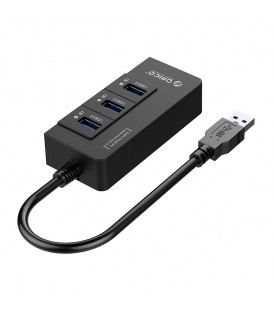 هاب 4 پورت USB 3.0 با پورت LAN اوریکو HR01-U3