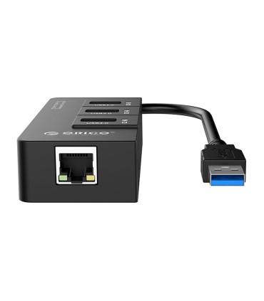 هاب 4 پورت USB 3.0 با پورت LAN اوریکو HR01-U3