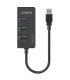 هاب 4 پورت USB 3.0 با پورت LAN اوریکو HR01-U3