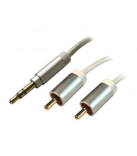 کابل 1 به 2 صدا استریو 3.5 میلی متر به RCA نر کنفی فرانت FN-A2CW10