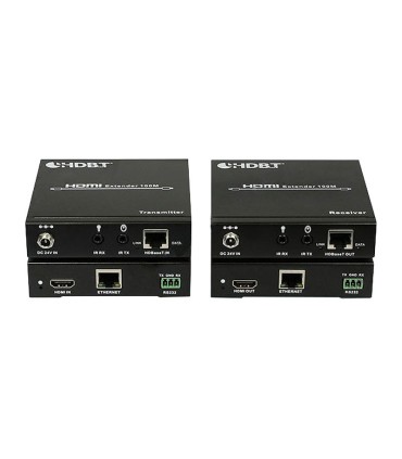 افزایش طول RS232 و LAN و HDMI بر روی کابل شبکه تا 100 متر با ریموت کنترل فرانت FN-H100