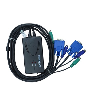 کی وی ام سوئیچ 2 پورت VGA با پورت PS2 همراه کابل فرانت FN-K2PS