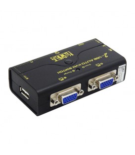 کی وی ام سوئیچ 2 پورت VGA اتوماتیک همراه کابل کی نت پلاس KP-U622