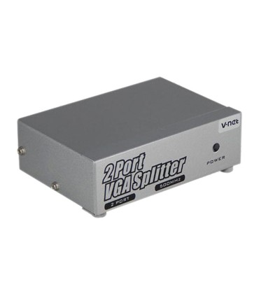 اسپلیتر 2 پورت VGA همراه آداپتور وی نت