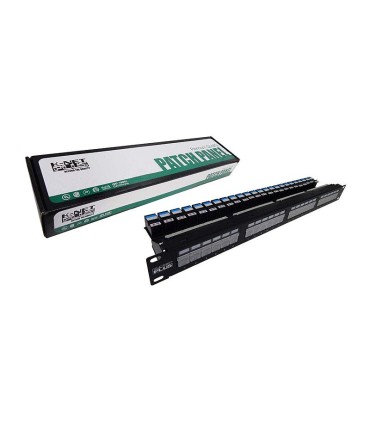 پچ پنل 24 پورت همراه با کیستون Cat6 STP کی نت پلاس KP-N1131