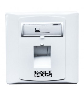 فیس پلیت تک پورت 45 درجه کی نت پلاس KP-N1140