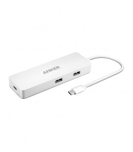 هاب 4 پورت Type C به USB 3.0 با پورت HDMI با قابلیت PD انکر A8342