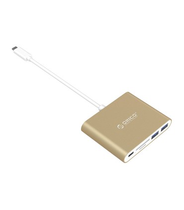 هاب 5 پورت Type C به USB 3.0 با درگاه کارت حافظه با قابلیت PD اوریکو RCC2A
