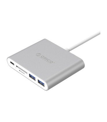 هاب 5 پورت Type C به USB 3.0 با درگاه کارت حافظه با قابلیت PD اوریکو RCC2A