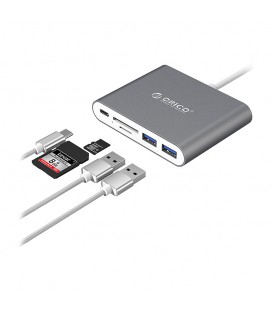 هاب 5 پورت Type C به USB 3.0 با درگاه کارت حافظه با قابلیت PD اوریکو RCC2A