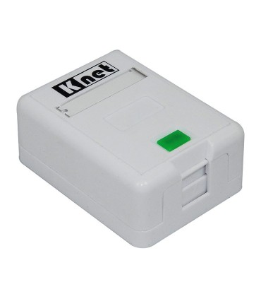 باکس پریز شبکه روکار تک پورت شاتردار Cat6 کی نت K-N1097