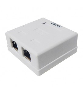باکس پریز شبکه روکار 2 پورت Cat6 کی نت K-N2040