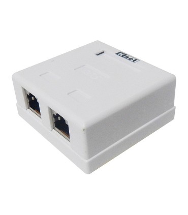 باکس پریز شبکه روکار 2 پورت Cat6 کی نت K-N1108