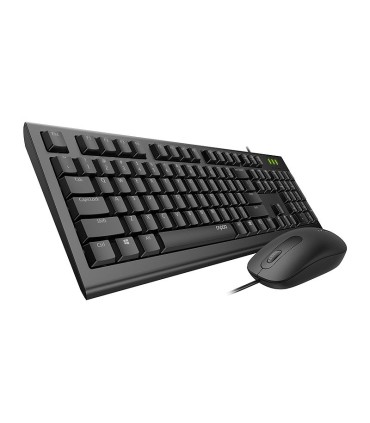 کیبورد و ماوس باسیم رپو X120 Pro با حروف فارسی