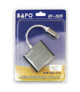 تبدیل Type C به HDMI و Type C و USB 3.0 بافو BF-2635