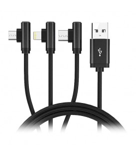 کابل تبدیل USB به Iphone Lightning و Type-C و Micro USB اوریکو H3S-12