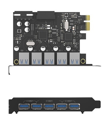هاب 5 پورت USB 3.0 پشت کیس اوریکو PVU3-5O2I-V1
