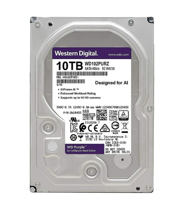 هارد دیسک اینترنال وسترن دیجیتال Purple WD102PURZ ظرفیت 10 ترابایت