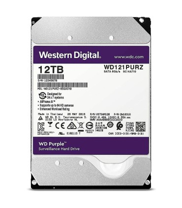 هارد دیسک اینترنال وسترن دیجیتال Purple WD121PURZ ظرفیت 12 ترابایت