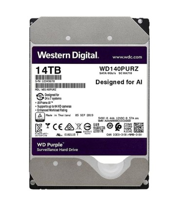 هارد دیسک اینترنال وسترن دیجیتال Purple WD140PURZ ظرفیت 14 ترابایت
