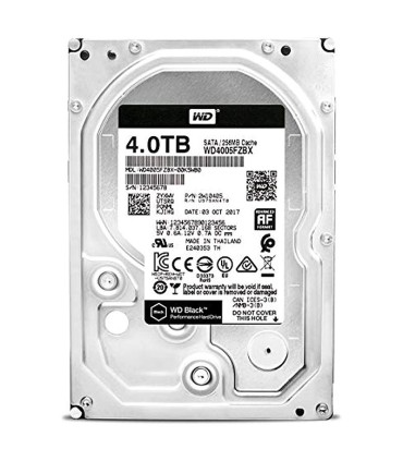 هارد دیسک اینترنال وسترن دیجیتال Black WD4005FZBX ظرفیت 4 ترابایت