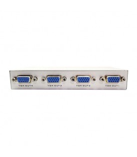 اسپلیتر 4 پورت VGA همراه آداپتور وی نت