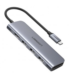هاب 6 پورت Type C به USB 3.0 با پورت HDMI و درگاه کارت حافظه یوگرین 70410 CM195