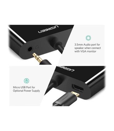 تبدیل Micro HDMI به HDMI و VGA یوگرین 30355 MM115