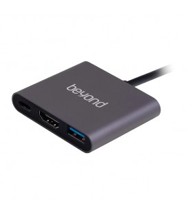 هاب 3 پورت Type C به 3.0 USB با پورت HDMI با قابلیت PD بیاند BA-407