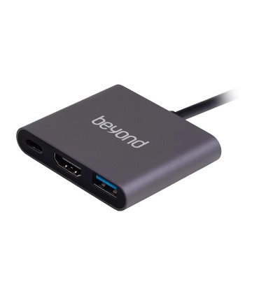 هاب 3 پورت Type C به 3.0 USB با پورت HDMI با قابلیت PD بیاند BA-407