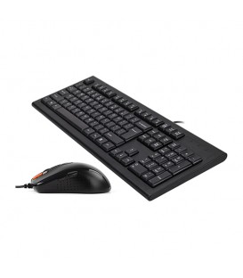 کیبورد و ماوس باسیم ای فورتک KR-8570FXS با حروف فارسی