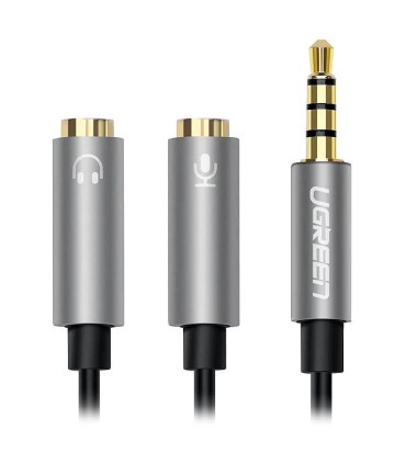 تبدیل 1 به 2 صدا هدست 3.5 میلی متر ماده TRRS (AUX) یوگرین 30619 AV141
