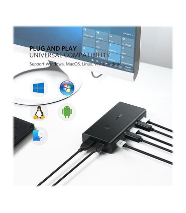 کی وی ام سوئیچ 2 پورت HDMI یوگرین 50744 CM200