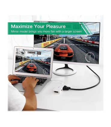 تبدیل Mini DisplayPort به 1+24 DVI-D و HDMI و VGA یوگرین MD114