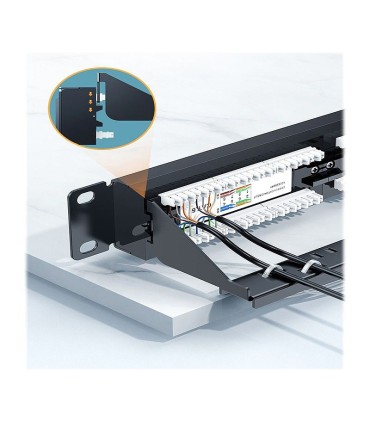 پچ پنل 24 پورت بدون کیستون Cat6 یوگرین 70423 NW126
