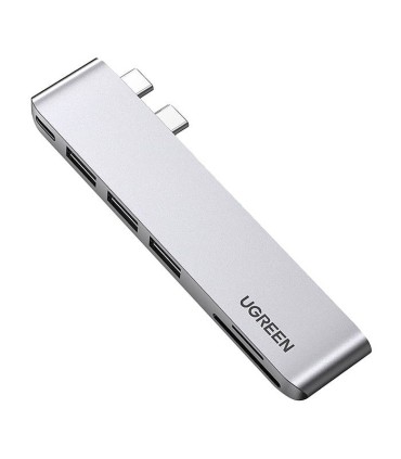 هاب 6 پورت Type C به USB 3.0 و درگاه کارت حافظه با قابلیت PD یوگرین 60560 CM251