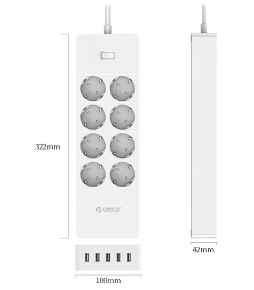 محافظ برق اوریکو HPC-8A5U-V1-EU