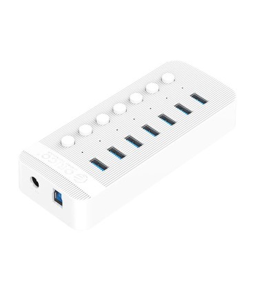 هاب 7 پورت USB 3.0 کلید دار همراه آداپتور اوریکو CT2U3-7AB