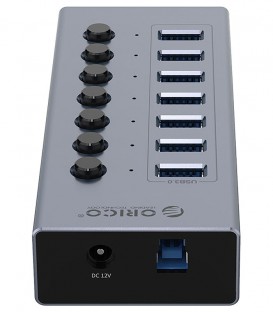 هاب 7 پورت USB 3.0 کلید دار همراه آداپتور اوریکو BT2U3-7AB