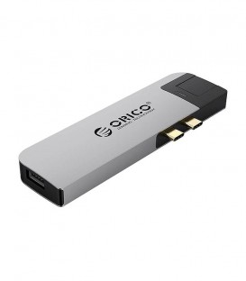 هاب 8 پورت Type C به USB 3.0 - 2.0 و پورت HDMI و LAN و Type C و درگاه کارت حافظه با قابلیت PD اوریکو 2CT-8HR