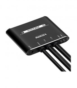 کی وی ام سوئیچ 2 پورت HDMI همراه کابل لایمستون LS-HKC0201