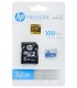 کارت حافظه microSDHC اچ پی Mi210 کلاس 10 سرعت 100MBps ظرفیت 32 گیگابایت همراه با آداپتور SD