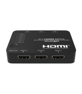 سوئیچ 5 پورت HDMI با قابلیت 3D و رزولوشن 2160×3840 با ریموت کنترل فرانت FN-S251