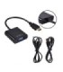تبدیل HDMI به VGA با کیفیت Full HD همراه صدا فرانت FN-HVAM