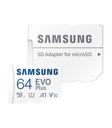کارت حافظه microSDXC سامسونگ EVO Plus کلاس 10 سرعت 130MBps ظرفیت 64 گیگابایت همراه با آداپتور SD